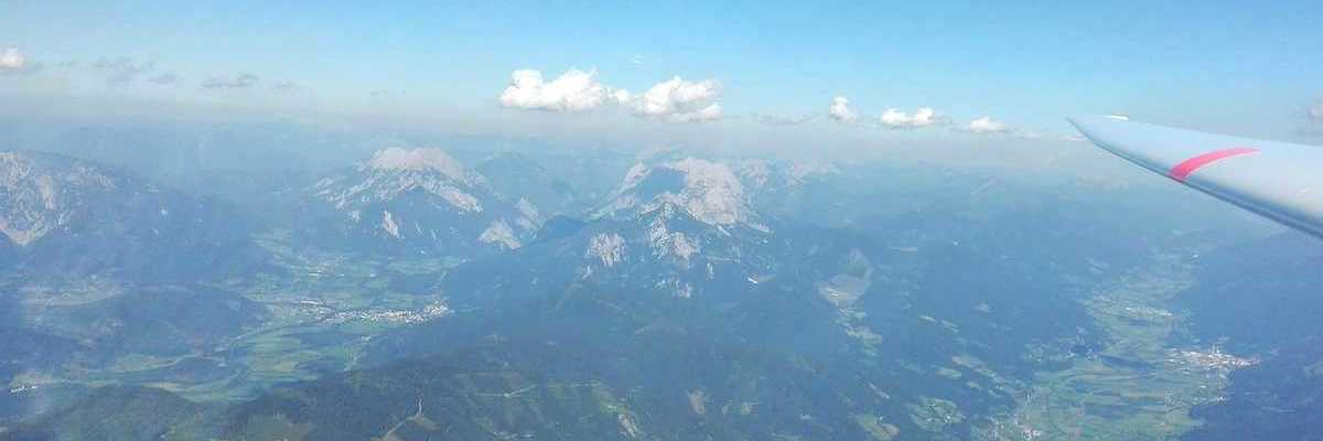 Flugwegposition um 15:10:33: Aufgenommen in der Nähe von Gemeinde Lassing bei Selzthal, Österreich in 3028 Meter
